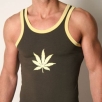 Майка мужская Udy "Marihuana" Green (зеленый), размер: L Испания Артикул: 3087 Товар сертифицирован инфо 2498r.