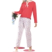 Пижама женская "Flowers Dance" Размер: 42, цвет: Hibiscus (красный) 6209 всем гигиеническим стандартам Товар сертифицирован инфо 2632r.