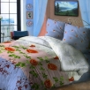 Постельное белье "Скарлет" (семейный КПБ, бязь, наволочки 70х70) хорошо вписывается в интерьер спальни инфо 3958r.